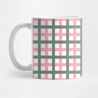 Green & Pink Tattersall Mug